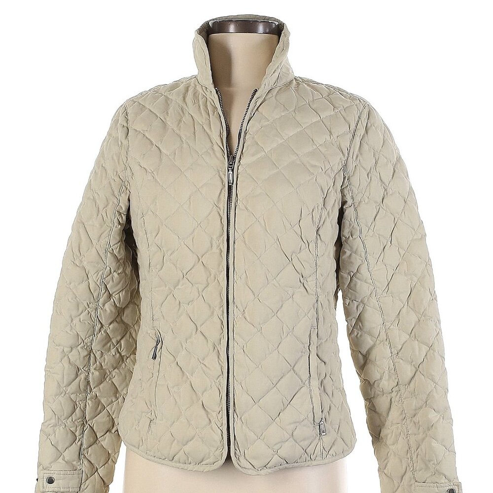 Eddie Bauer Tan Quilted Jacket Size M